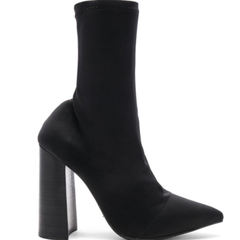 Tony Bianco Diddy Black Lycra Ankle Boots